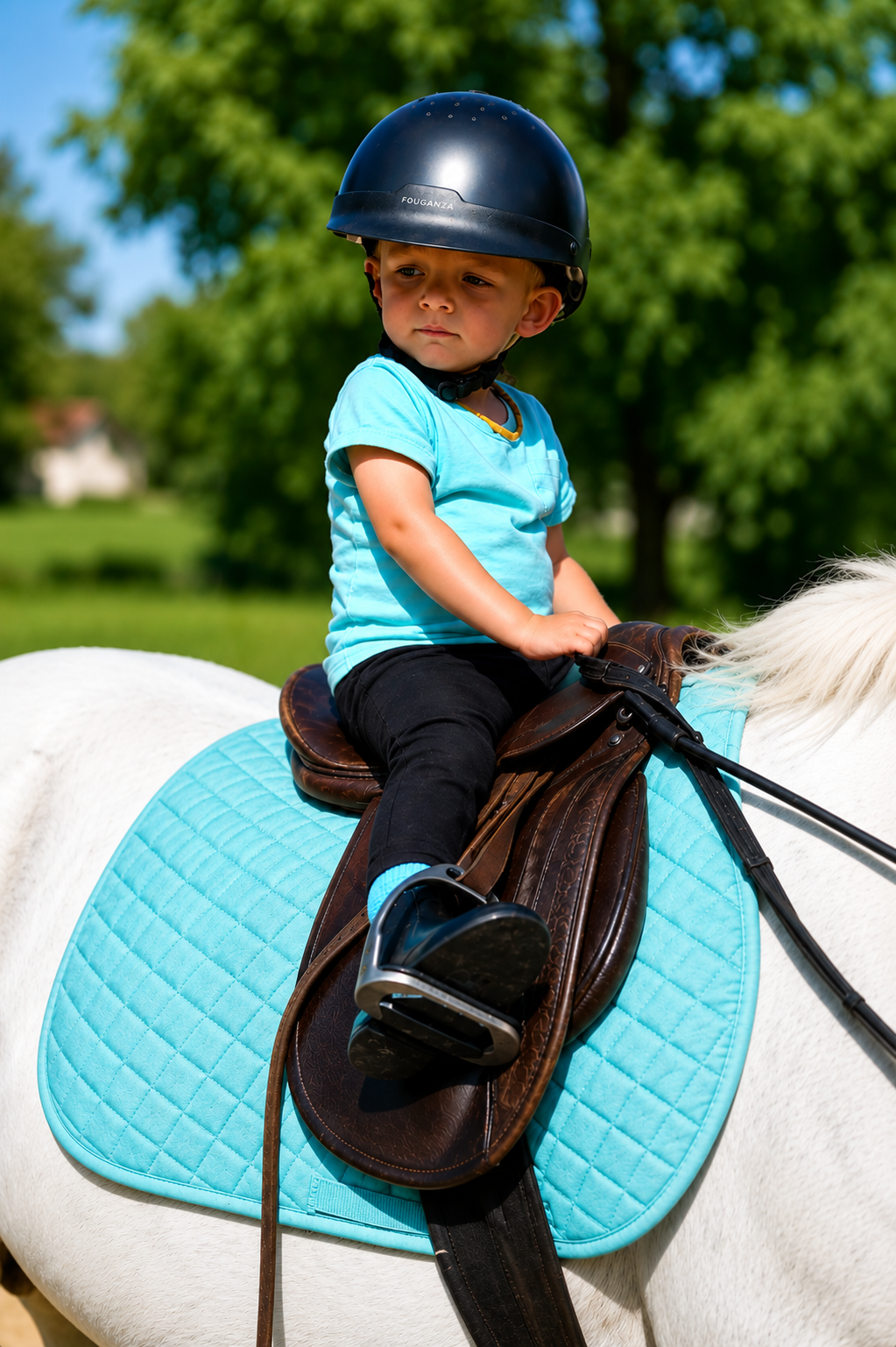 Rider during a lesson at Chestnut Stables