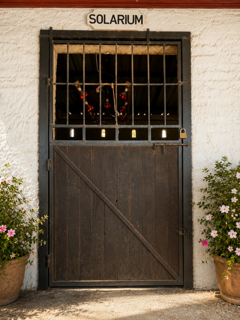 Solarium space for horses at Chestnut Stables